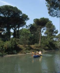 In canoa nelle Saline In canoa nelle Saline